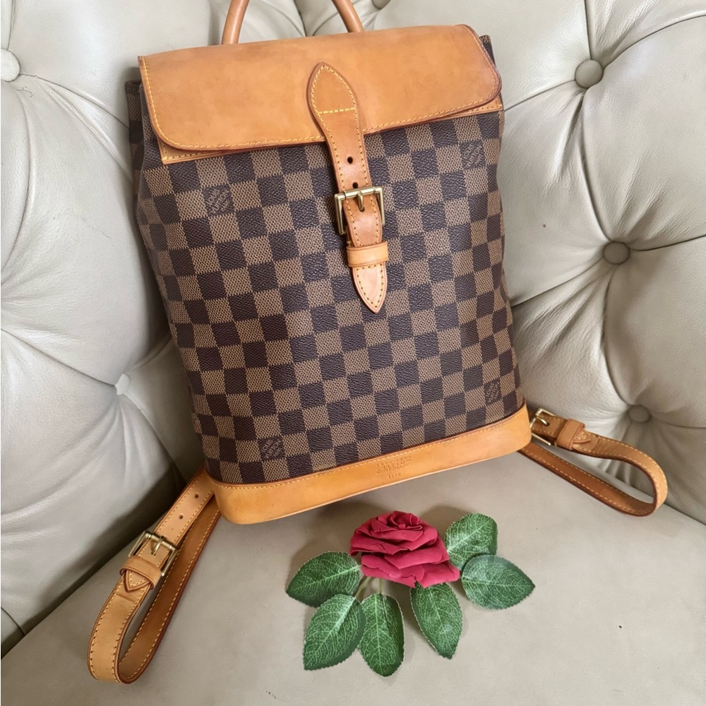 SOLD - 💎 Authentic Louis Vuitton Centenaire Damier Ebene Arlequin Soho Backpack